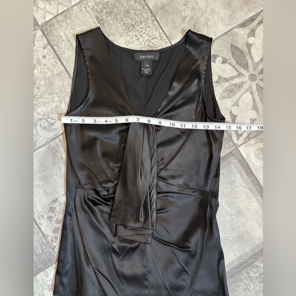 Karen Kane Sleeveless Black Silk, XS - Picture 4 of 5